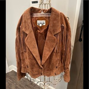 Vintage 1980’s western Genuine Suede/Leather Jacket 🤎 with fringe/tassels